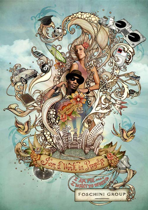 Studio Muti Illustration Typography Design