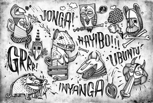 Studio Muti Illustration Typography Design