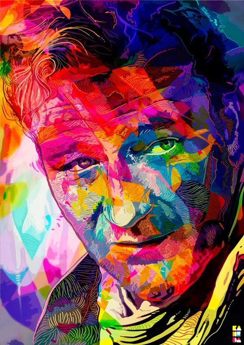 Abstract Colorful Portraits by Alessandro Pautasso
