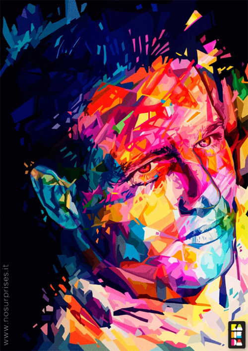 Abstract Colorful Portraits by Alessandro Pautasso