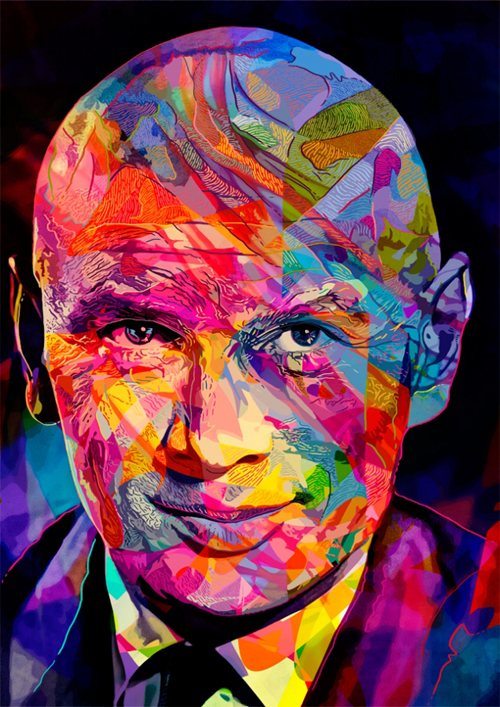 Abstract Colorful Portraits by Alessandro Pautasso