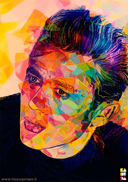 Abstract Colorful Portraits by Alessandro Pautasso