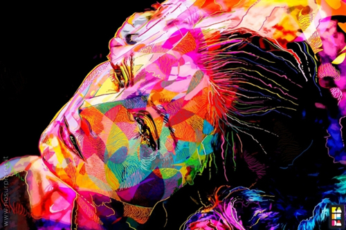 Abstract Colorful Portraits by Alessandro Pautasso