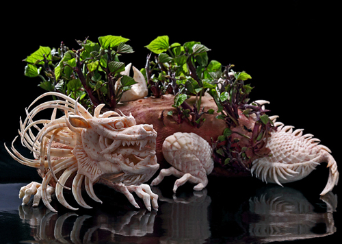 Distinctive Food Carvings by Ilian Iliev