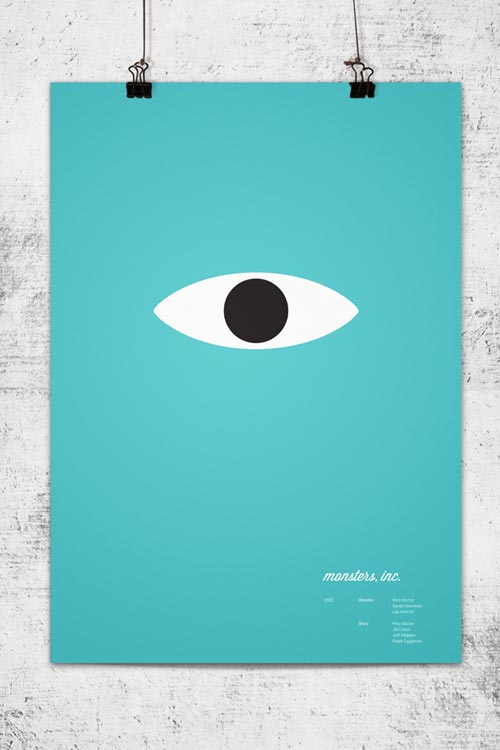 10 Creative Minimalist Pixar Posters by Wonchan Lee