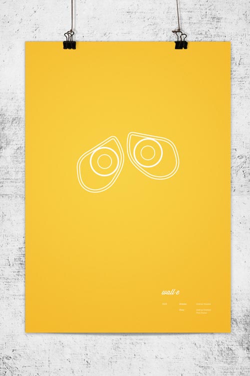 10 Creative Minimalist Pixar Posters by Wonchan Lee