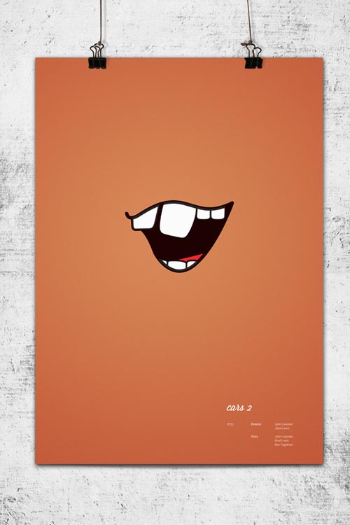 10 Creative Minimalist Pixar Posters by Wonchan Lee