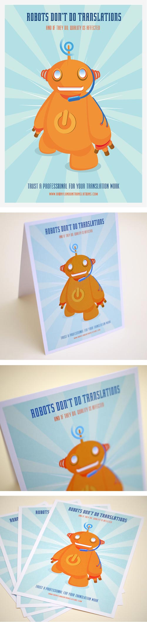 10 Creative Robot Business Card Design
