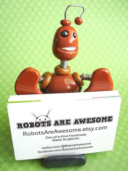 10 Creative Robot Business Card Design