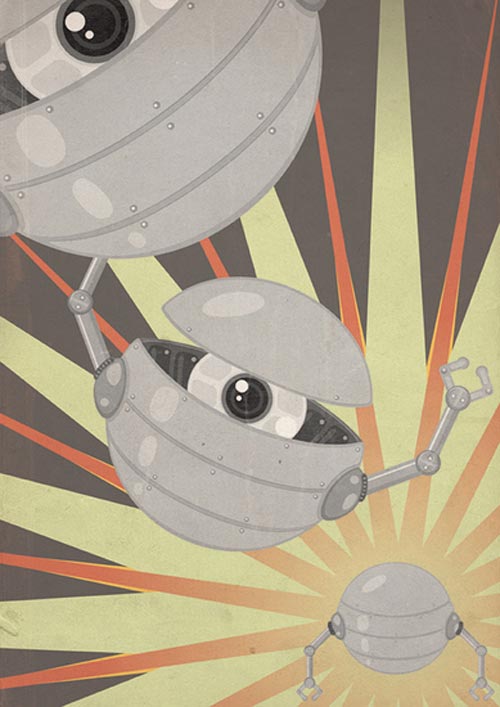 10 Creative Robot Business Card Design