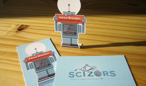 10 Creative Robot Business Card Design