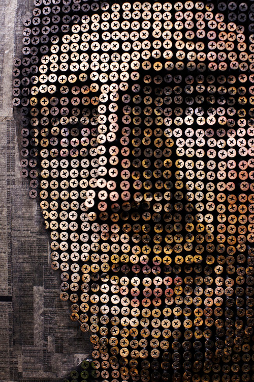3D Screw Portraits By Andrew Myers 3D Screw Portraits By Andrew Myers