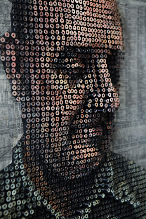 3D Screw Portraits By Andrew Myers 3D Screw Portraits By Andrew Myers