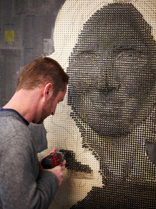 3D Screw Portraits By Andrew Myers 3D Screw Portraits By Andrew Myers