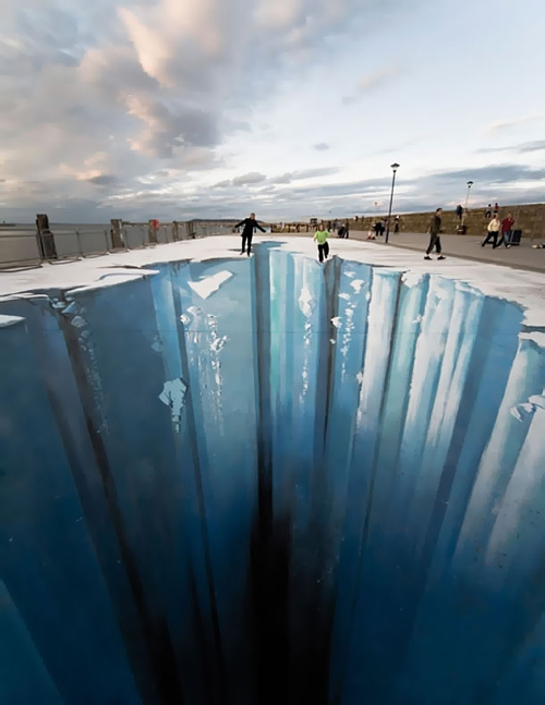 3D Sidewalk Chalk Art by Edgar Müller