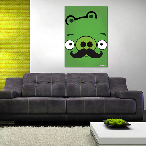 Angry Moustache Birds by Emrah Eski