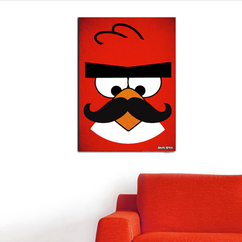 Angry Moustache Birds by Emrah Eski