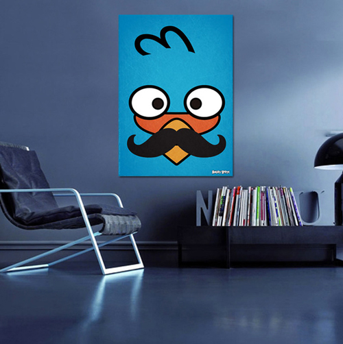 Angry Moustache Birds by Emrah Eski