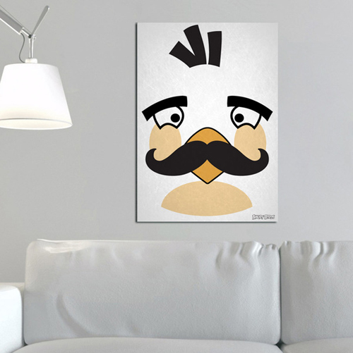 Angry Moustache Birds by Emrah Eski