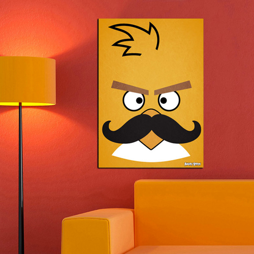 Angry Moustache Birds by Emrah Eski
