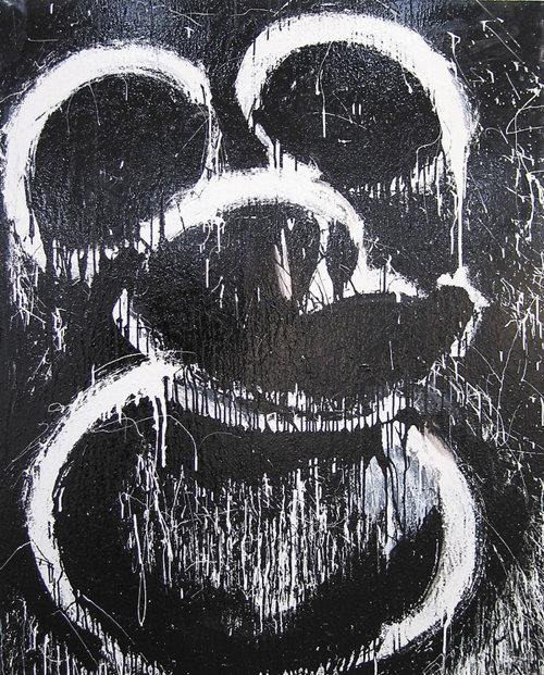 Cartoon Noir Painting Series by Joyce Pensato Cartoon Noir Painting Series by Joyce Pensato