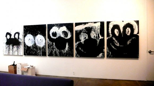 Cartoon Noir Painting Series by Joyce Pensato Cartoon Noir Painting Series by Joyce Pensato