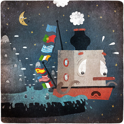 Editorial Illustrations by Tuomas Ikonen
