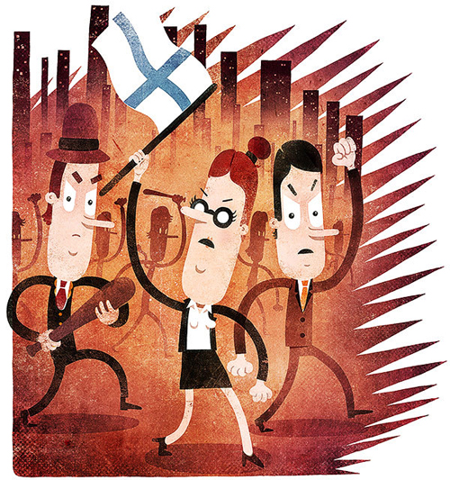 Editorial Illustrations by Tuomas Ikonen