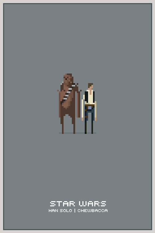 Star Wars Pixel Posters by Michael Myers