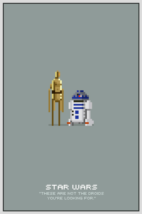 Star Wars Pixel Posters by Michael Myers