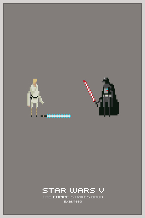 Star Wars Pixel Posters by Michael Myers