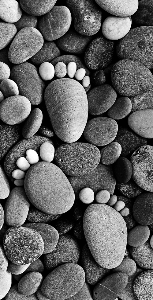 Amazing Stone Footprints by Iain Blake