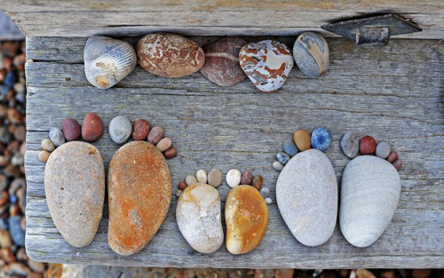 Amazing Stone Footprints by Iain Blake