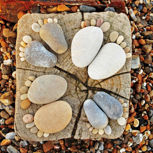 Amazing Stone Footprints by Iain Blake