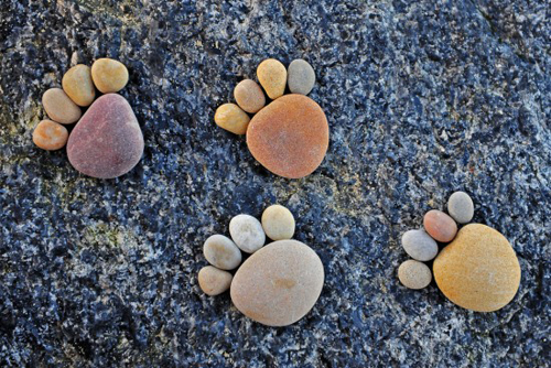 Amazing Stone Footprints by Iain Blake