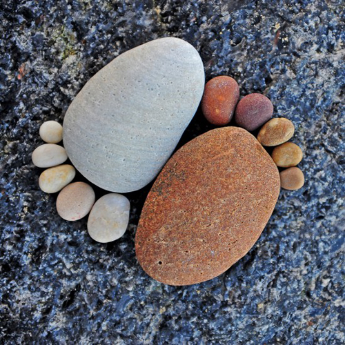 Amazing Stone Footprints by Iain Blake