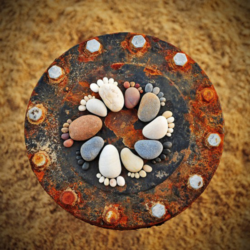 Amazing Stone Footprints by Iain Blake