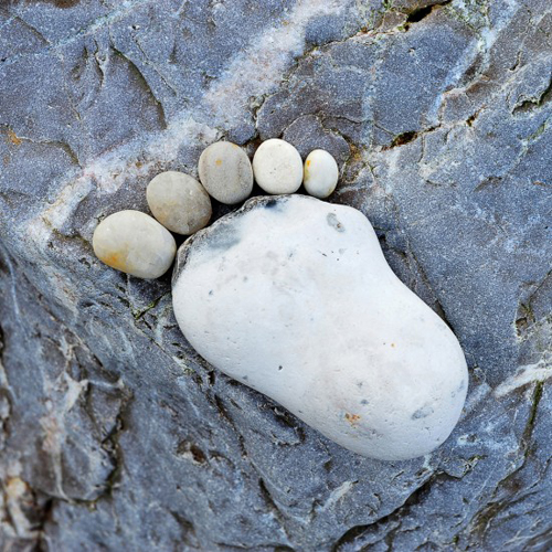 Amazing Stone Footprints by Iain Blake