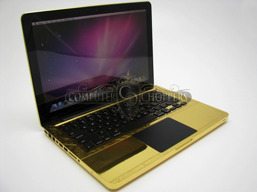 Apple MacBook Pro Gets a Gold and Diamond Makeover