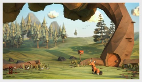 Digital Origami Illustrations by Jeremy Kool