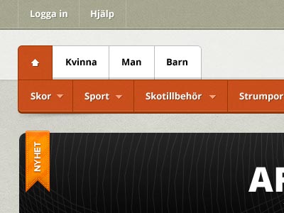 Web Page - Web Apps Menu Design
