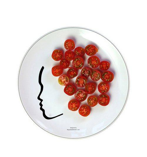 Plates With Faces by Boguslaw Sliwinski