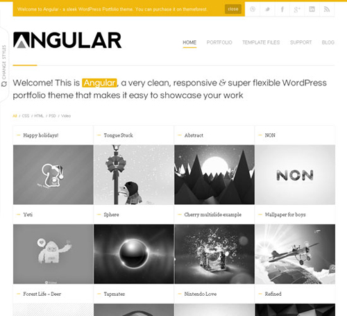 Grid Style WordPress Themes