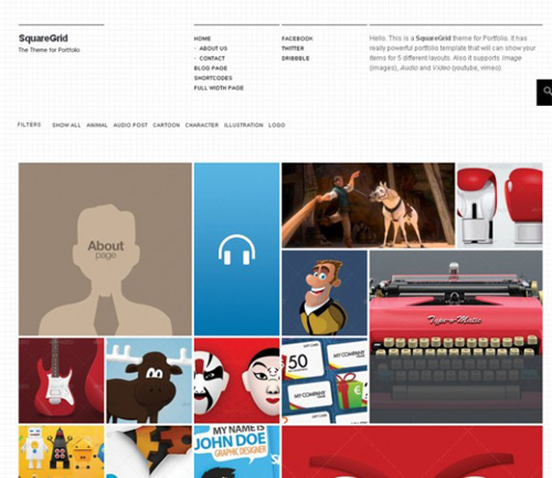 Grid Style WordPress Themes