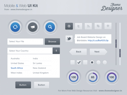 PSD Design Web Elements for Designers