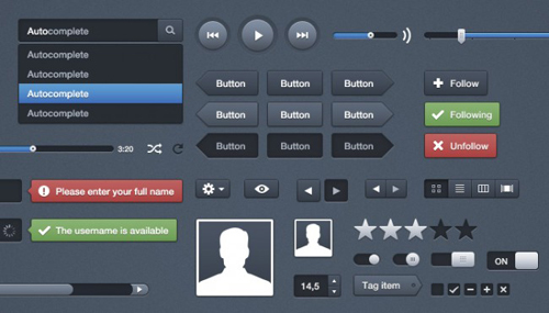 PSD Design Web Elements for Designers