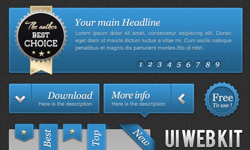 PSD Design Web Elements for Designers