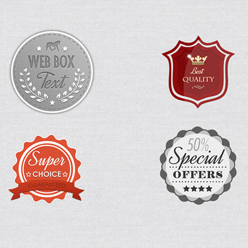 PSD Badges for Designers