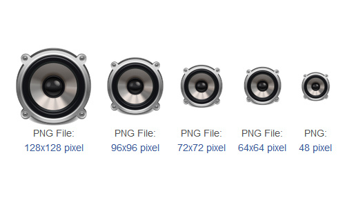 Speaker Icon Set