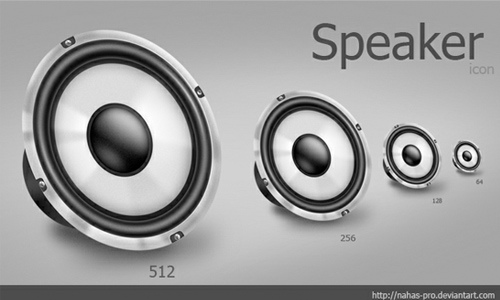 Speaker Icon Set